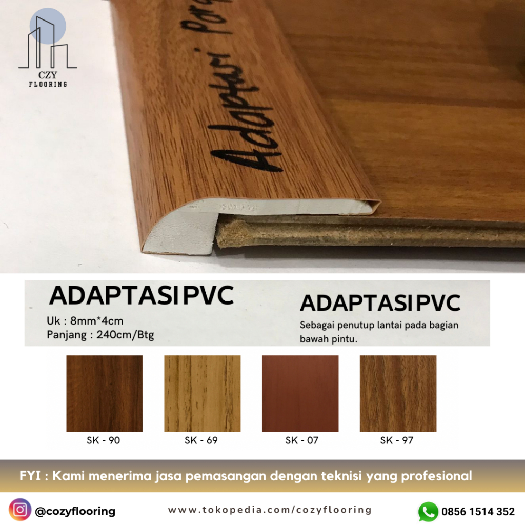 List Lantai Adaptasi parket PVC Motif