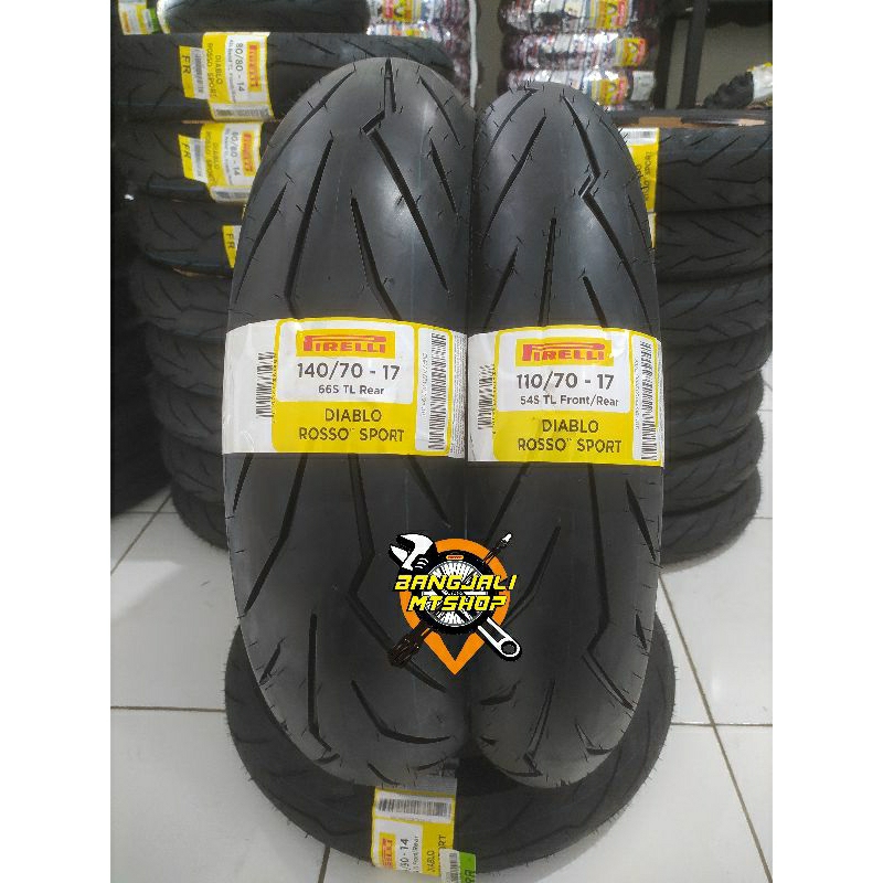 paket ban pirelli diablo rosso sport 110/70-17 & 140/70-17