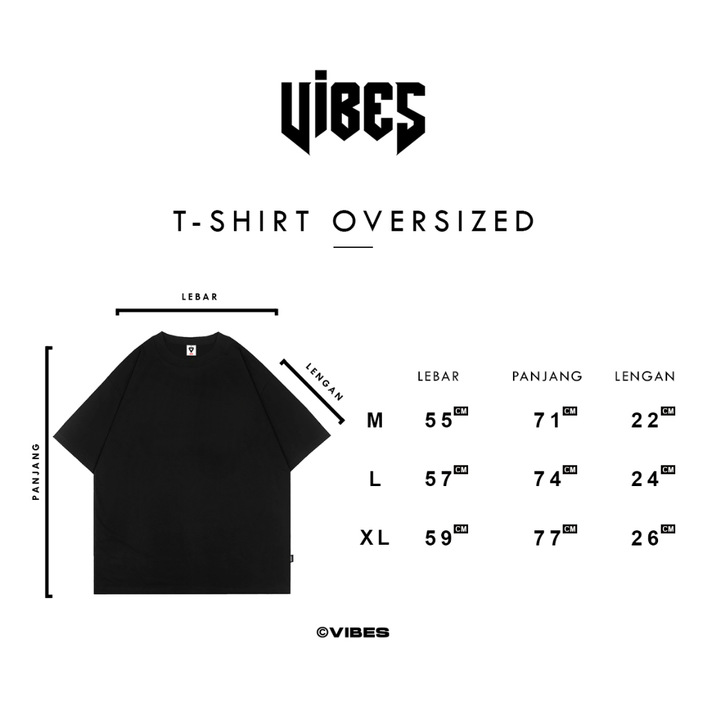 VIBES APPAREL | Kaos Oversize Polos 001 | Kaos Oversize