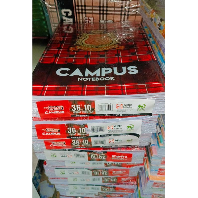 

BUKU TULIS BOXY CAMPUS 36 LEMBAR ( 1 PAK ISI 10 BUKU )