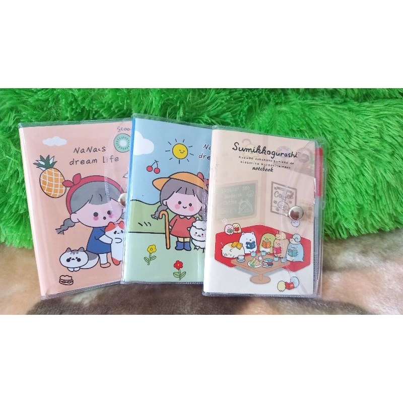 

mini notebook kancing + pen A7