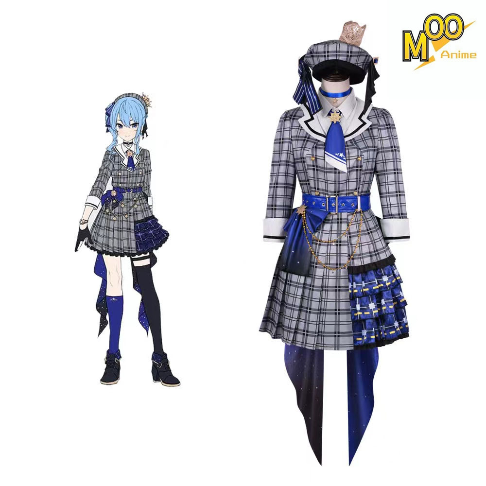hololive Virtual Idol cosplay costume Hosimati Suisei cosplay Set and wig
