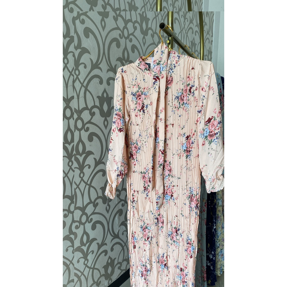 GAMIS PLISKET BANGKOK | GAMIS MOTIF BUNGA | GAMIS CERUTY PREMIUM | GAMIS BANGKOK