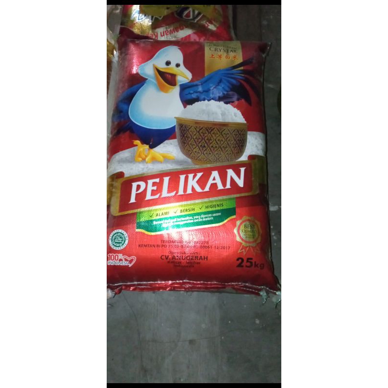 

beras pelikan 25 kg