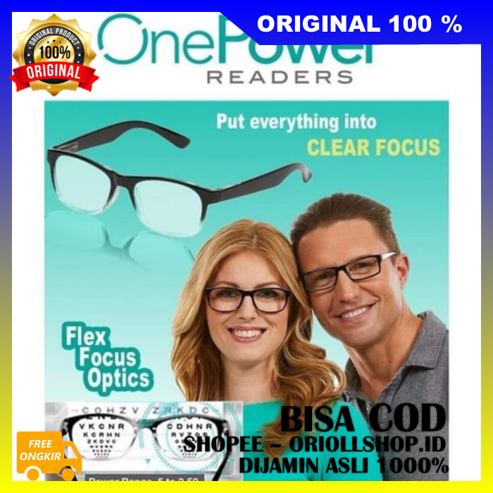 Kacamata Baca Plus Auto Focus KacaMata One Power Baca Fokus Otomatis 100% ASLI
