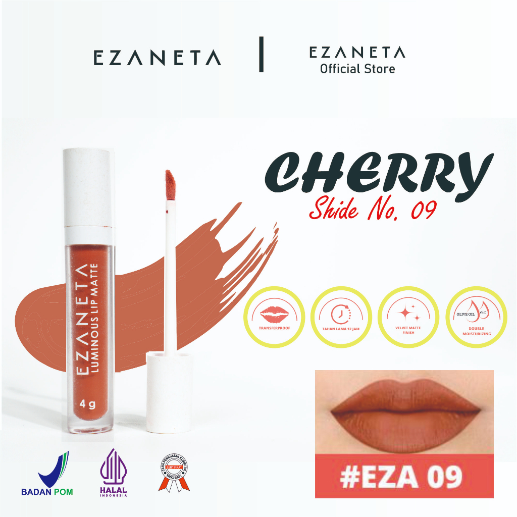 EZANETA LUMINOUS LIP MATTE LIP CREAM - 09 ( Ezaneta Official )