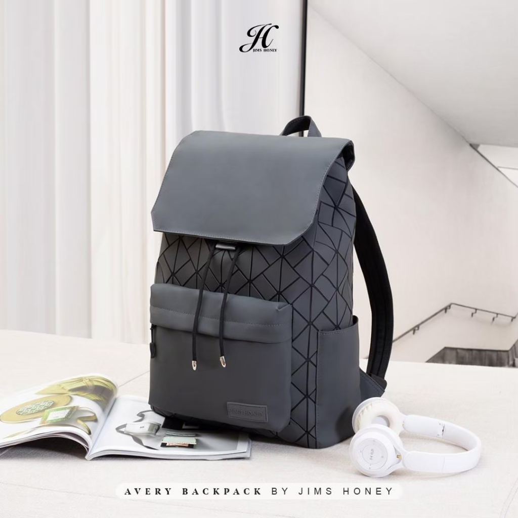 Avery Backpack Jims Honey ORIGINAL Tas Ransel Wanita Cewek Cowok Unisex Tas Traveling Unik Keren