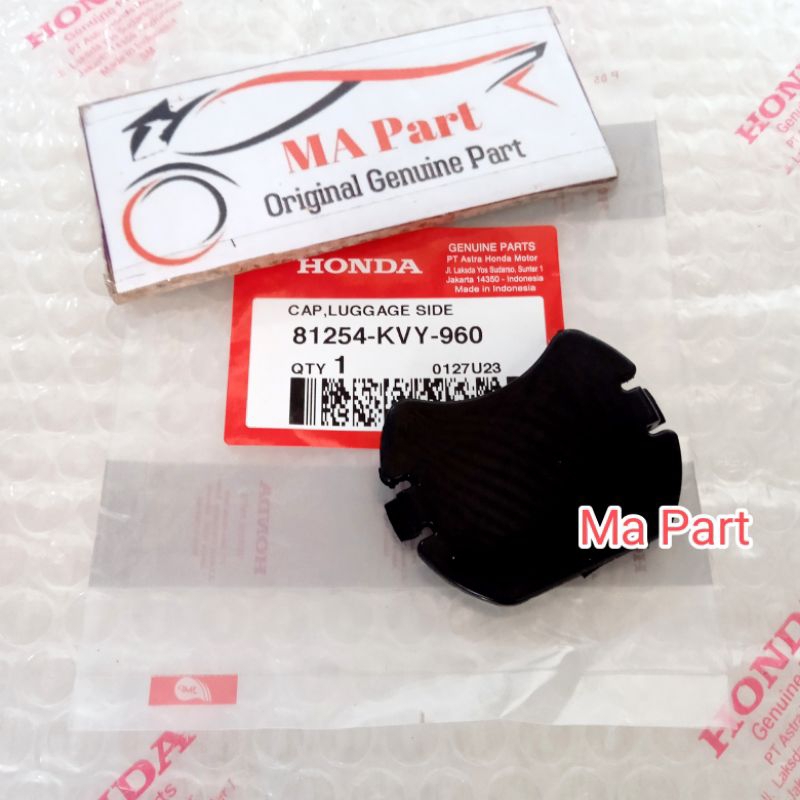 CAP TUTUP BOK BAGASI SAMPING BOX LUGGAGE BEAT KARBU 2008-2012 ORIGINAL 81254KVY960