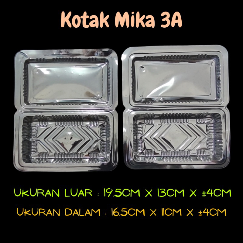 Mika Plastik Kue TX 3A TEBAL 50pcs/Mika Tempat Bolu/Mika Kue