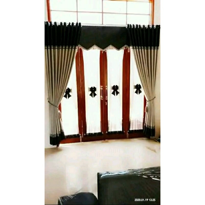 Gorden Inpor Minimalis Super Super tebal Gorden Pintu Jendela kastem/rel besi gorden