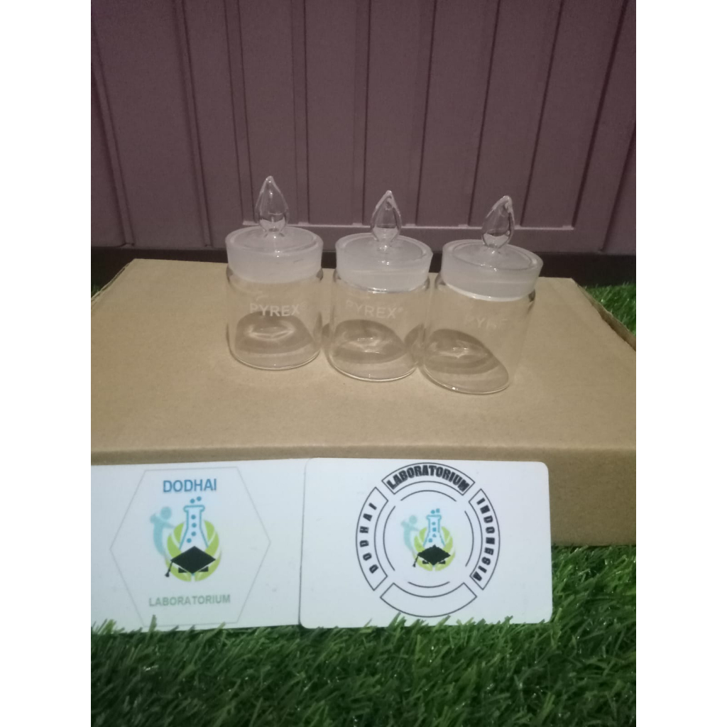 Weighing bottle / Weigh bottle / botol timbang / botol timbang kaca laboratorium 40 x 50 pyrex
