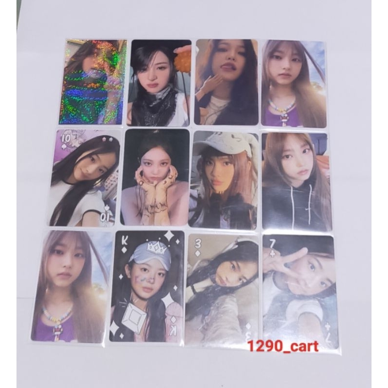 PHOTOCARD PC NAURA NINGNING HAERIN HANNI YERI YUNJIN HYEIN