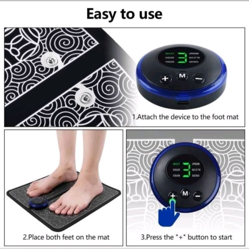 Alat Pijat Kaki Akupuntur Elektrik Pulse Alat Pijat Kaki EMS
