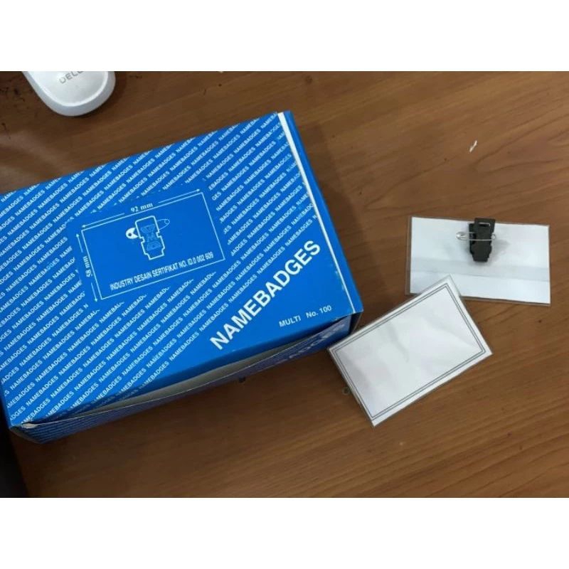 

Name Badges | Name Tag | ID Card Holder - 50 pcs