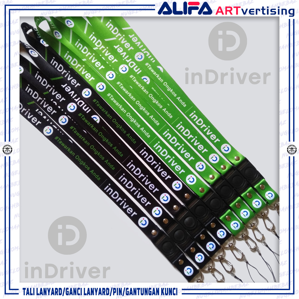 

TALI LANYARD/GANTUNGAN ID CARD/HP/KUNCI/DLL.. INDRIVER
