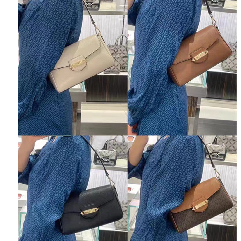 Original 2023 New Michael Kors MK Fleur Women's Small Crossbody Underarm Bag Includes Double Shoulde