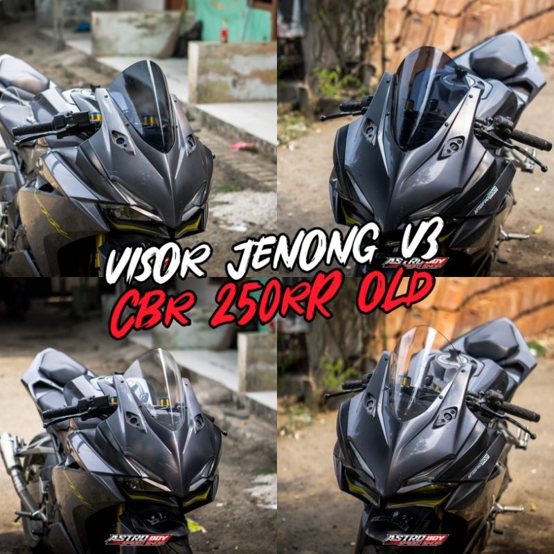 VISOR WINDSHIELD JENONG TINGGI v3 CBR 250RR 2017