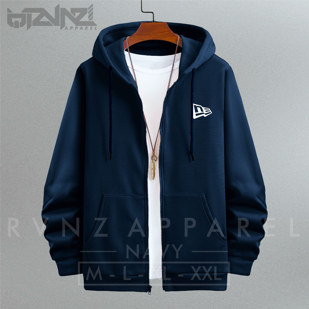 TERMURAH COD Jaket Sweater Hoodie Zipper Distro PriaNewEra Model Terbaru Kekinian Best Seller
