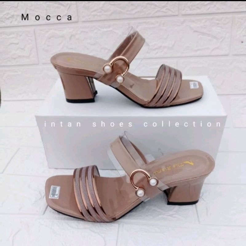 sandal heels remaja wanita terbaru/sandal pesta selop wedges