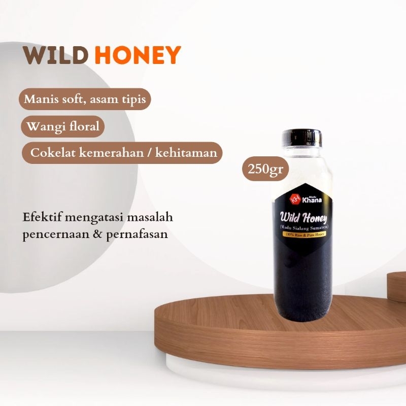 Madu Khana 250gr Madu Lebah Tawon Asli Murni 100% Tanpa Campuran Hutan Liar Sialang Odeng Hutan Raw Pure Organic Honey