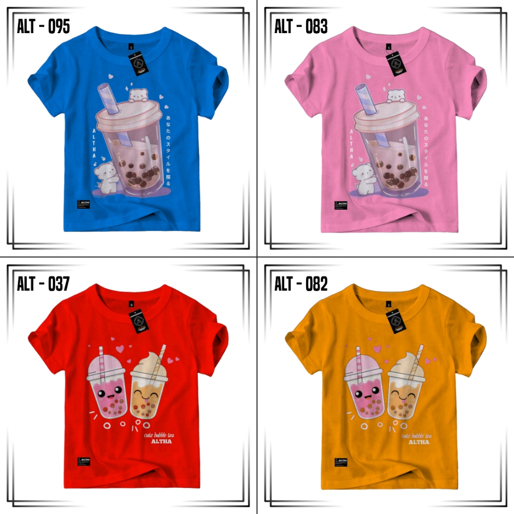 (COD) BAJU ANAK PEREMPUAN ALTHA CUTE KAOS ANAK DISTRO PAKAIAN ANAK PEREMPUAN CEWE BOBA 1-12TAHUN