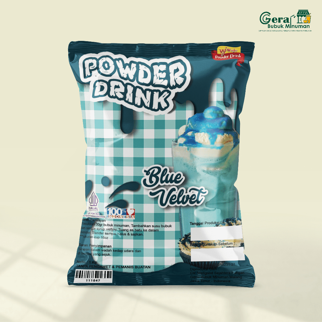 

1KG BUBUK MINUMAN REGULER BLUE VELVET