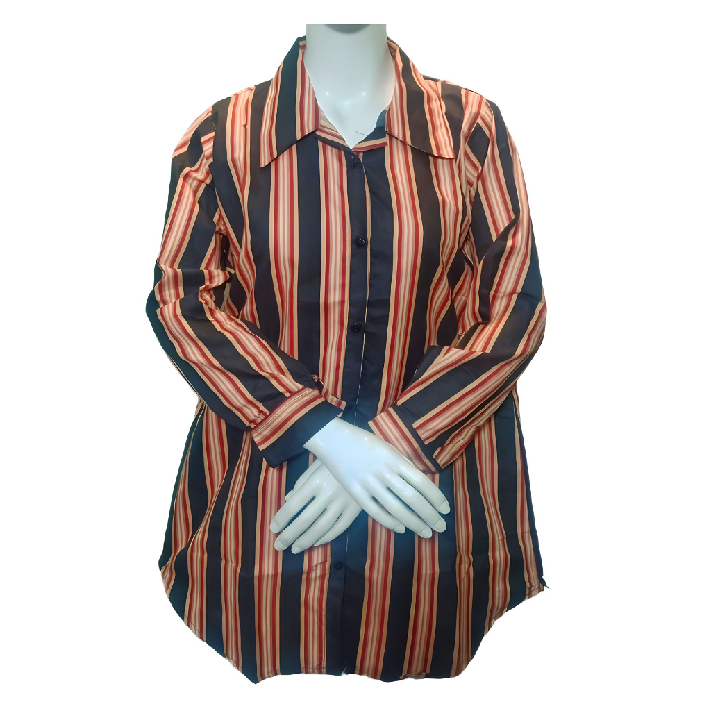 Long Tunik Jumbo Motif Salur