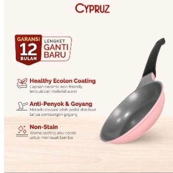 Frypan Cypruz Anti Lengket Ceramic Diecast 24cm