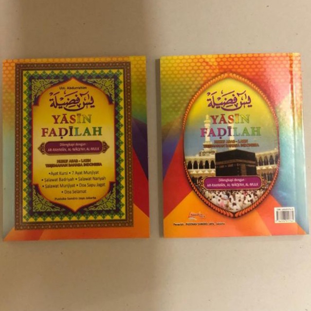 Buku Yasin Fadilah Huruf Arab - Latin Terjemahan Bahasa Indonesia