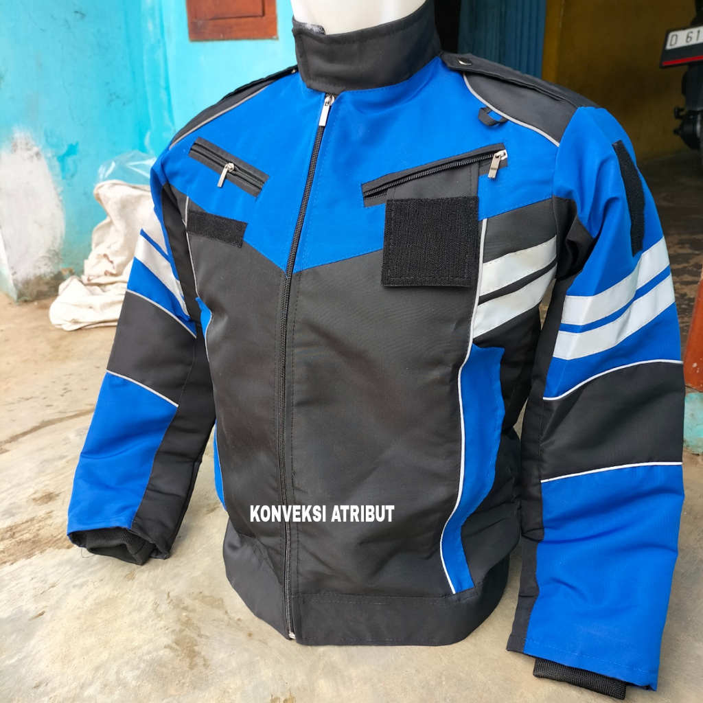 jaket touring bikers motor pria