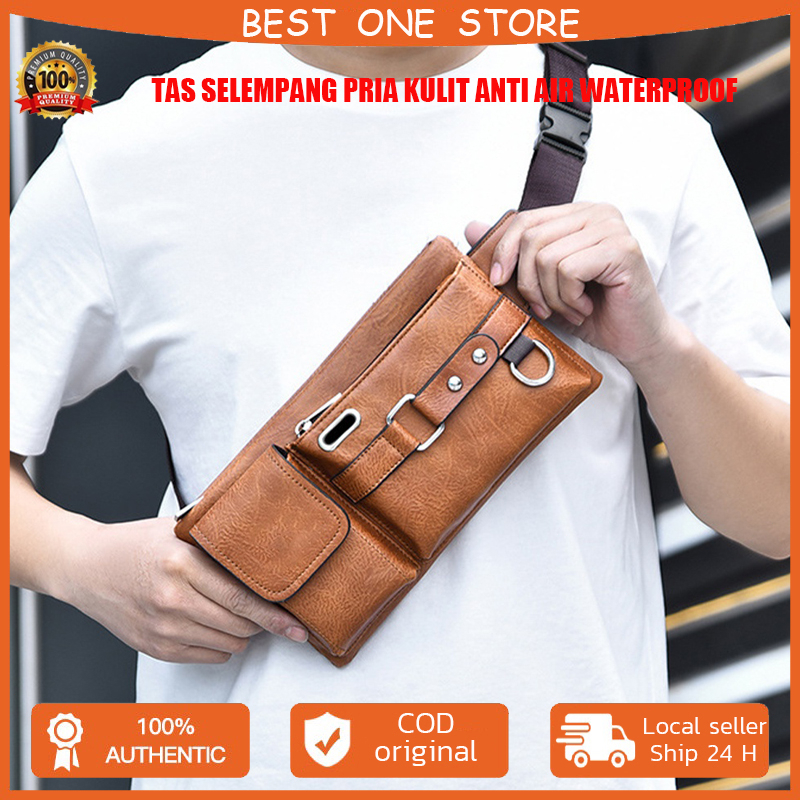 Tas Selempang Pria Free Dompet Tas Ravens Waistbag Tas Slempang Anti Air Tas Pria Waist Bag Tas Wate