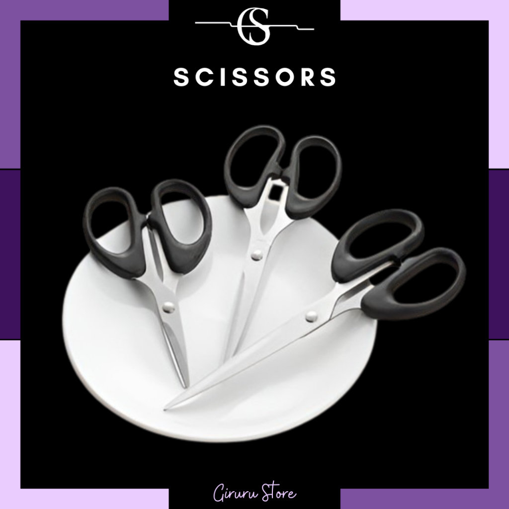 

Gunting Scissors Stainless Steel / Gunting Pemotong Kertas / Alat Pemotong Serbaguna / Gunting Serbaguna