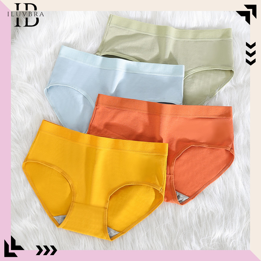•ILUVBRA•CD501 Celana Dalam Wanita Underwear Cewek Celana Dalam Gaya Korea Bahan Katun