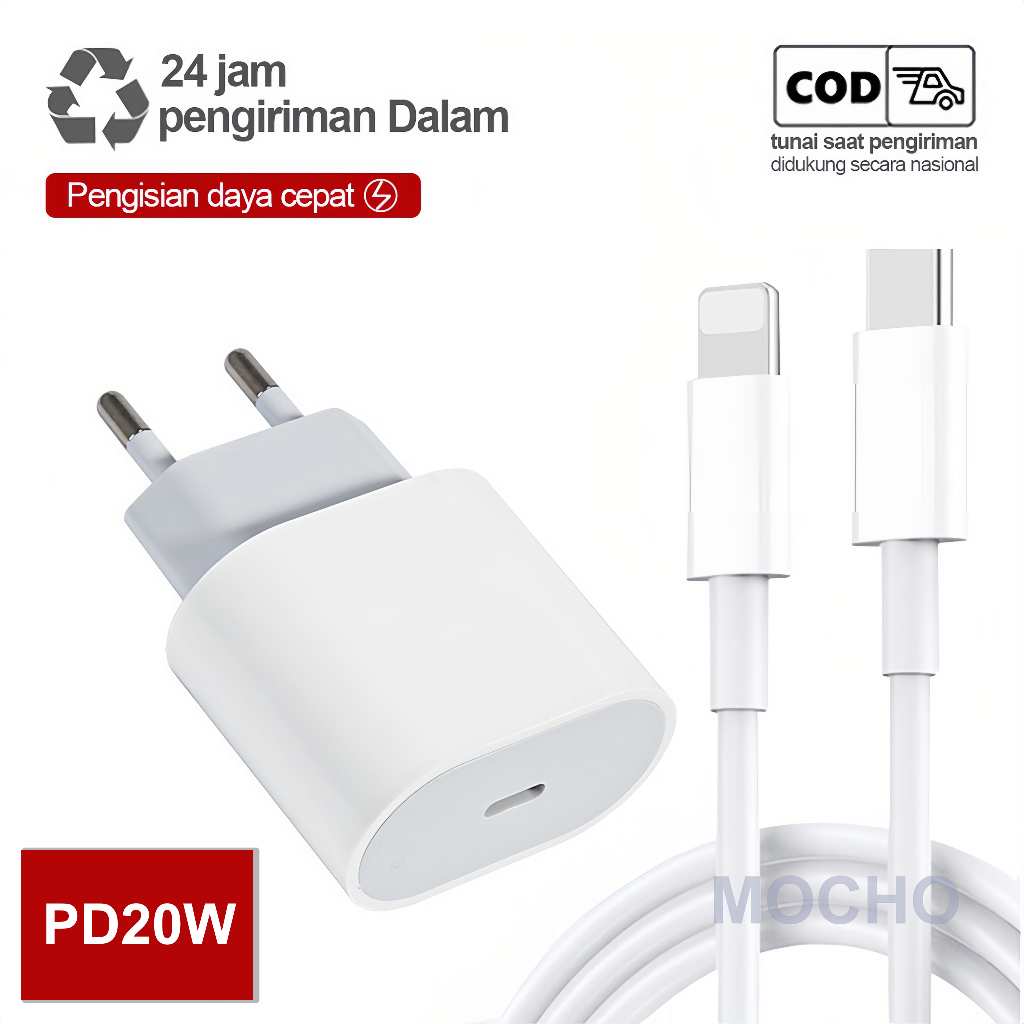 ORIGINAL CHARGER IPHONE 13 PRO MAX 20W FAST CHARGING