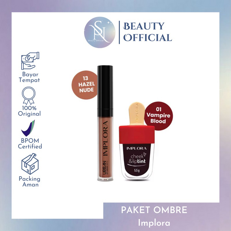 ANS- Implora Korean Matte Ombre Lips l Paket Ombre Implora