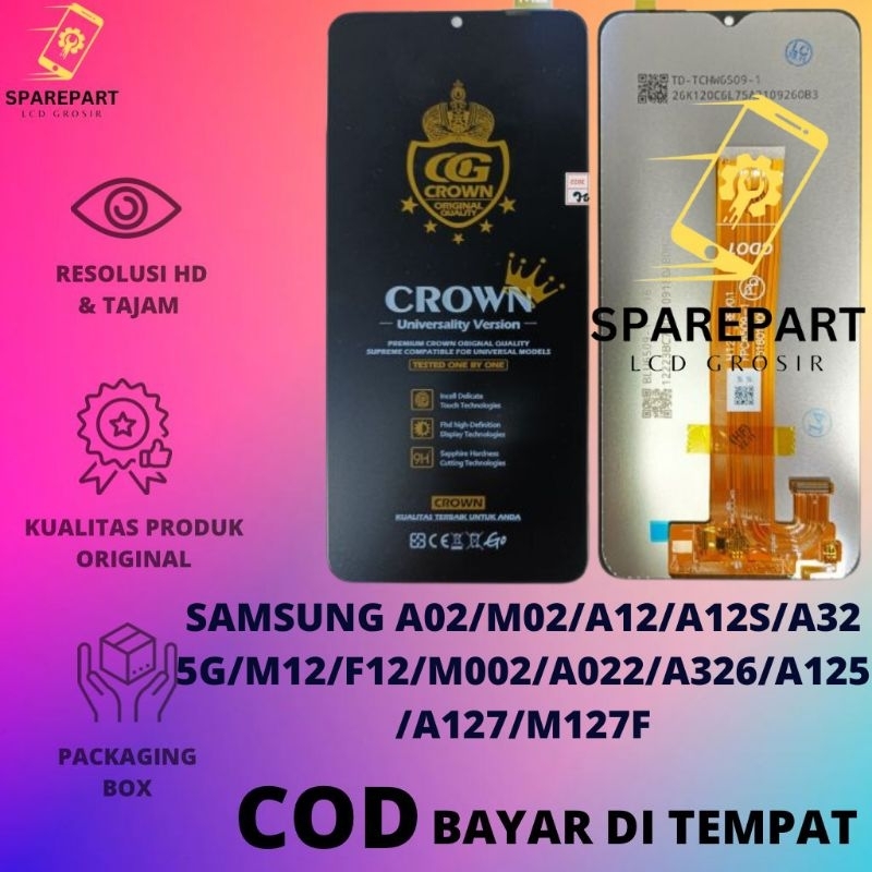 LCD FULLSET SAMSUNG A02/M02/A12/A12S/A32 5G/M12/F12/M02/A022/A326/A125/A127/M127F/M32 5G /ORIGINAL C