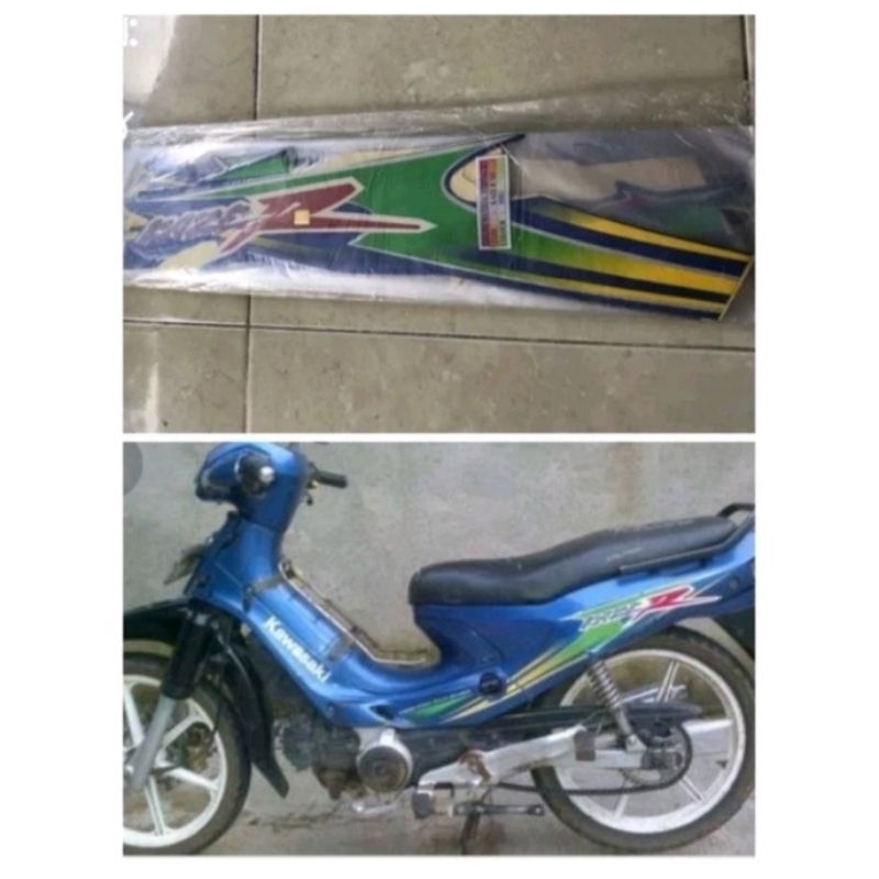Striping Stiker Kawasaki Kaze R 2003