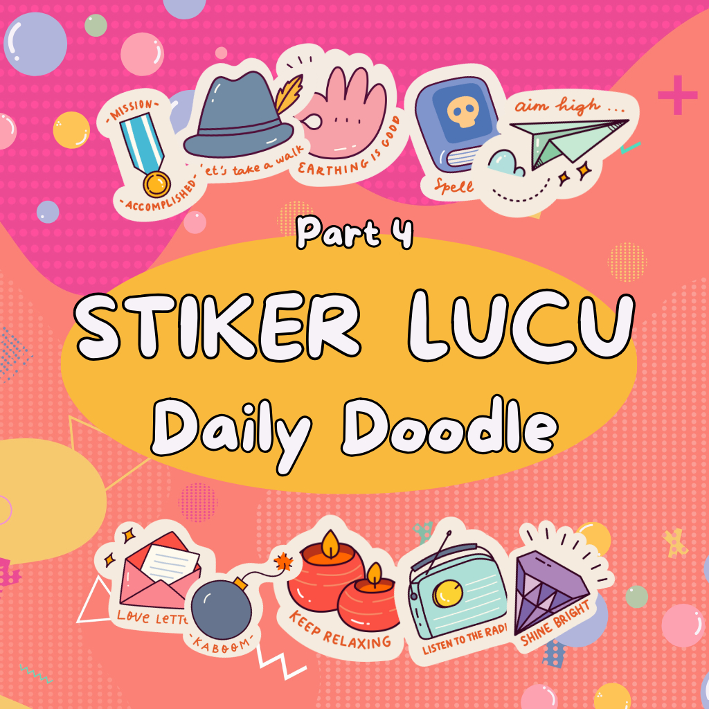 

Stiker Anak Aesthetic Lucu Daily Doodle Part 4 Fancy Kartun Murah isi 40 pcs 10 varian