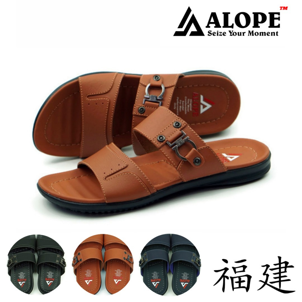 ALOPE - Sandal alope sandal H 01 sandal kulit terbaru size 39-43