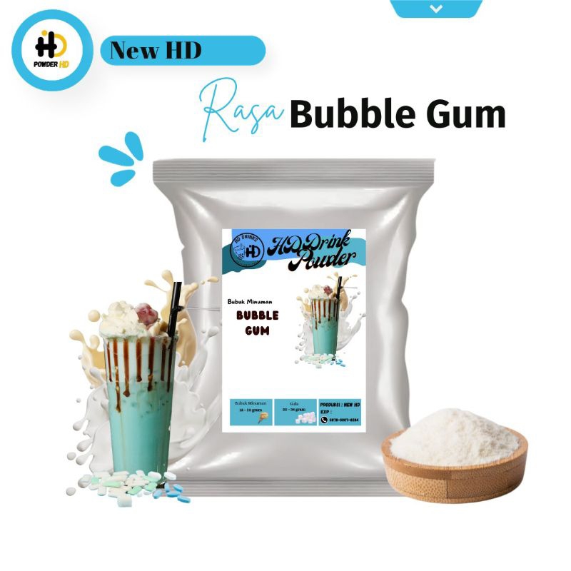 

Bubuk Minuman Rasa BUBBLE GUM | plain (tanpa gula)