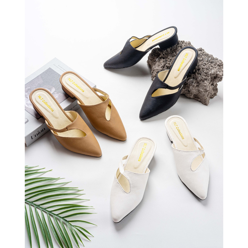 ALICE - High Heels Wanita Terbaru Heels WISUDA BAHAN SINTETIS EMPUK HEELS 3CM  letizia