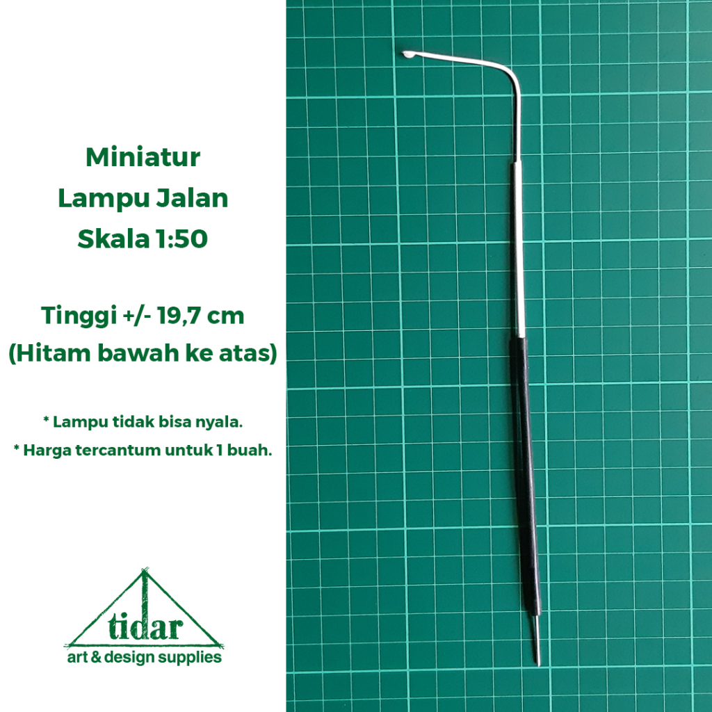 

[MR] MH - Miniatur Maket Tiang Lampu Jalan 1 Mata / Kepala Skala 1:50 #1