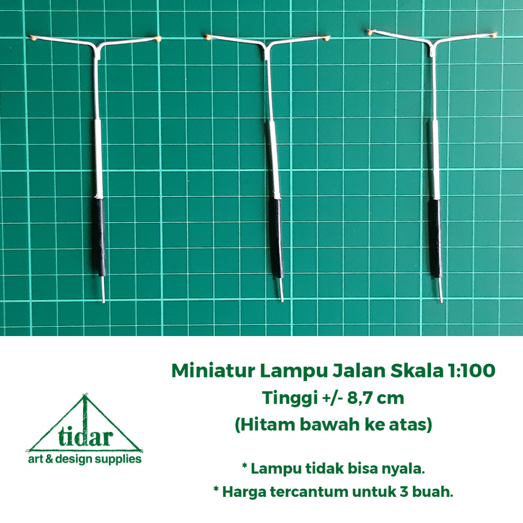 

[MR] MH - Miniatur Maket Tiang Lampu Jalan 2 Mata / Kepala Skala 1:100 #1