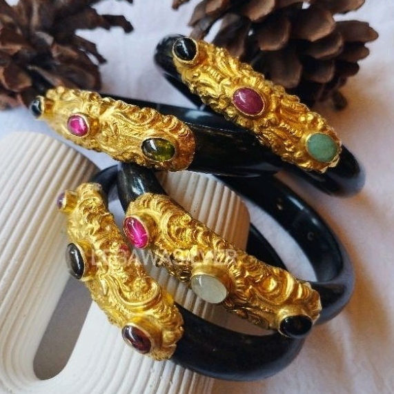 Gelang uli perak / gelang kayu uli