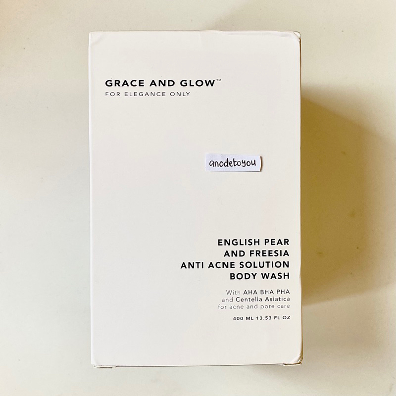 Grace &amp; Glow Body Wash | Brightening Solution | English Pear and Freesia Anti Acne Solution