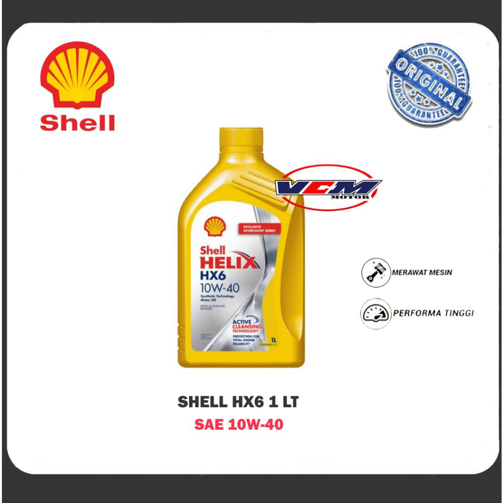 Oli Shell HX6 SAE 10W-40 1 Liter