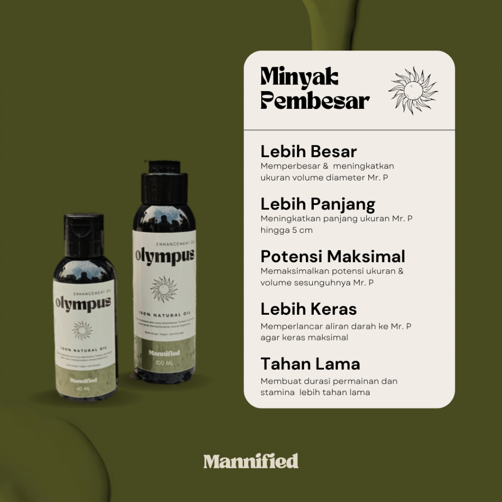 Minyak Pembesar Pemanjang Pengeras Mr. P Pria