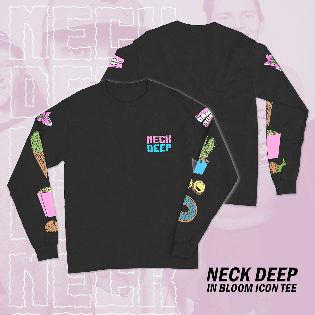 Kaos Band Anak Neck Deep - In Bloom Long Sleeve