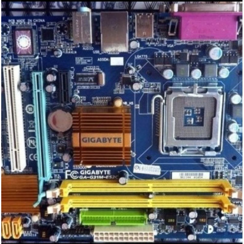 Motherboard Gigabyte G31 socket LGA 775, memori RAM DDR2