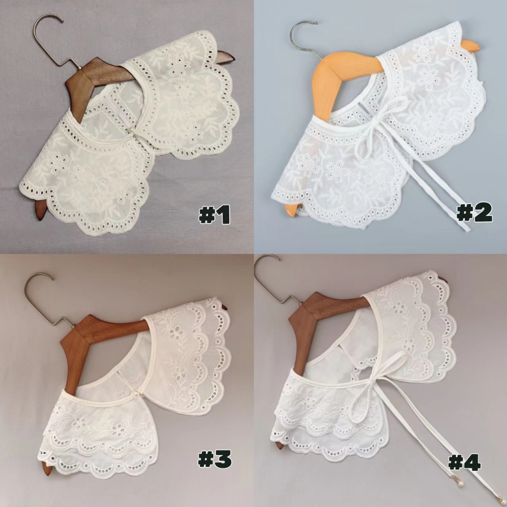 Kerah Baju Wanita/Kerah Palsu/Kerah Instan/Renda Kerah Premium